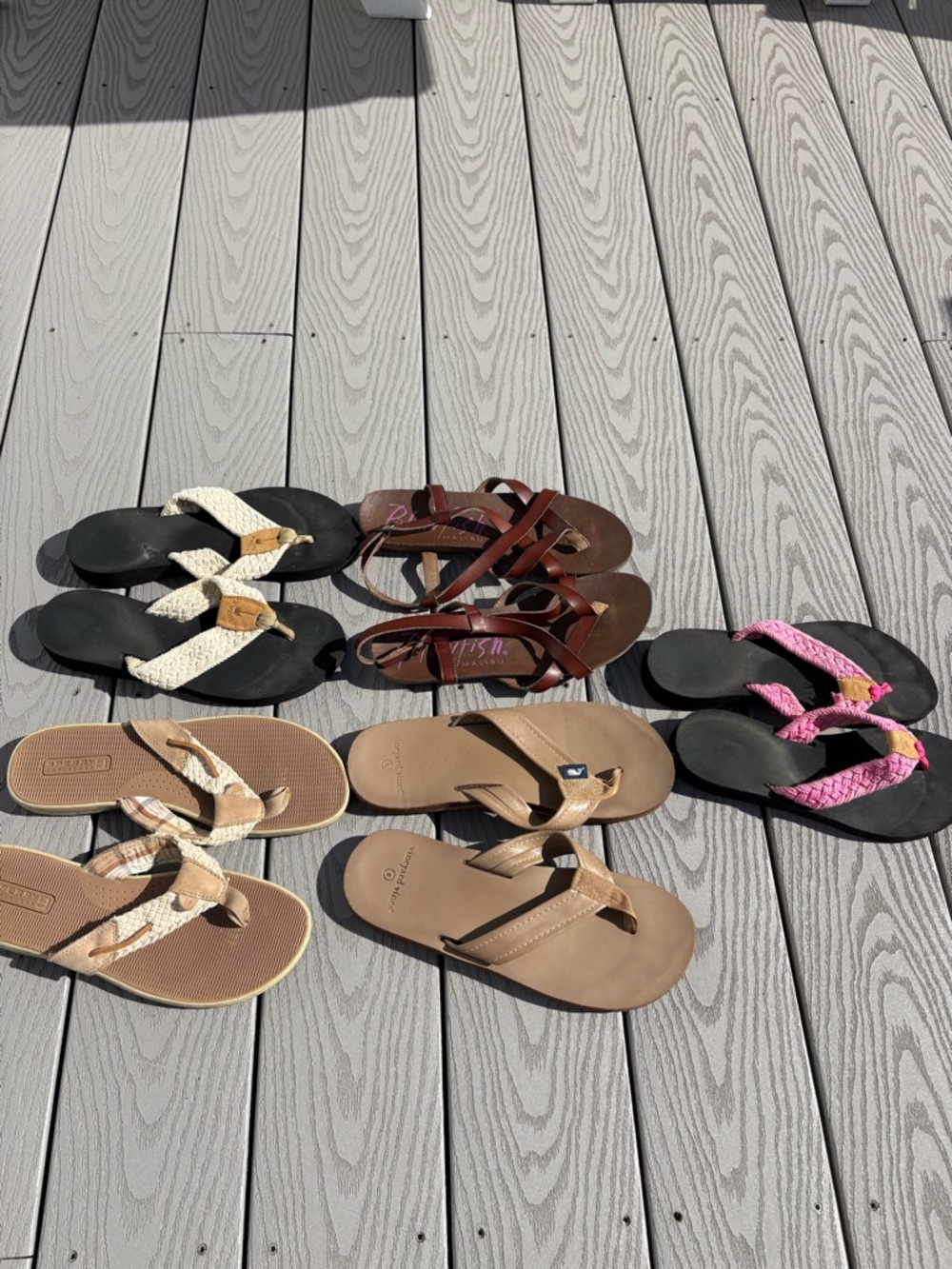 Assorted Women's Flip Flop Sandals - Eliza B, Vineyard Vines, Sperry, Blowfish